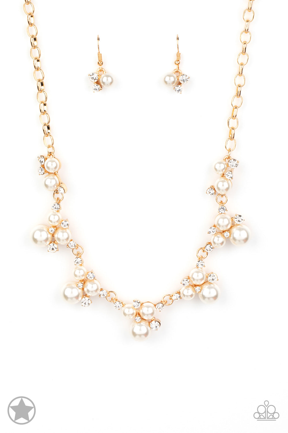 Toast To Perfection - Gold Paparazzi Blockbuster Necklace