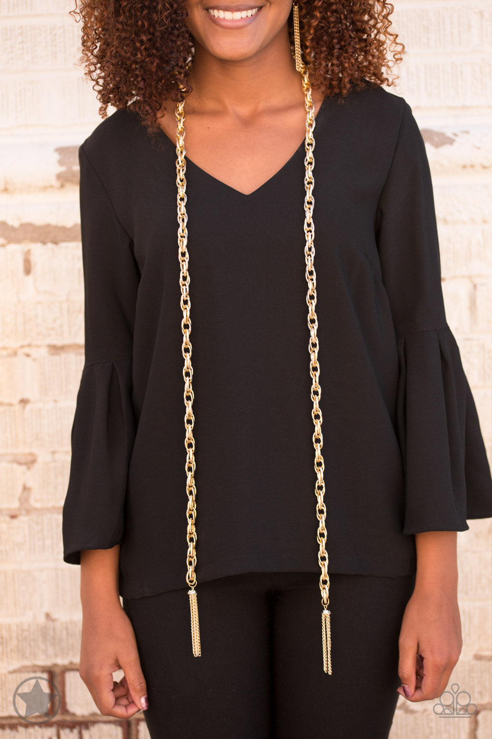 Paparazzi  SCARFed for Attention - Gold Necklace