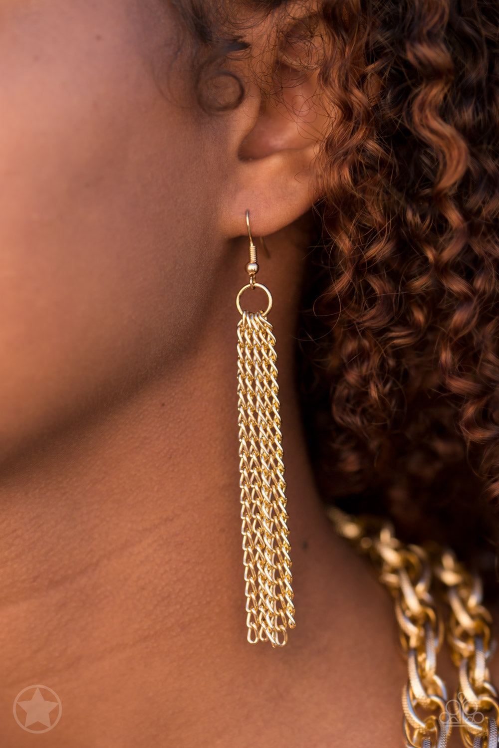 Paparazzi  SCARFed for Attention - Gold Necklace