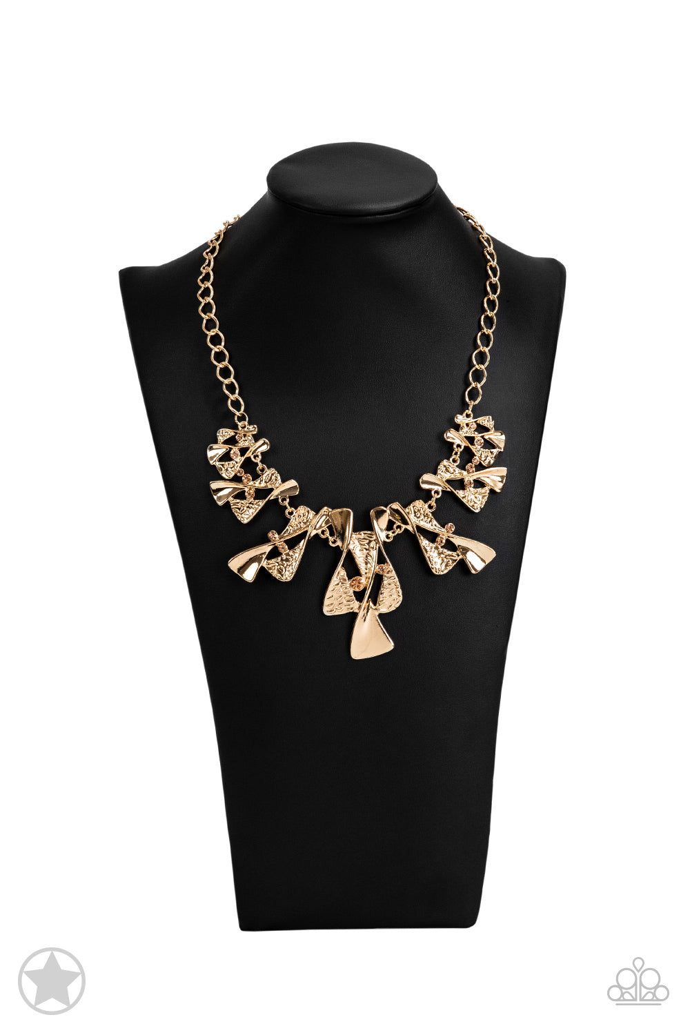The Sands of Time - Gold Paparazzi Short Necklace