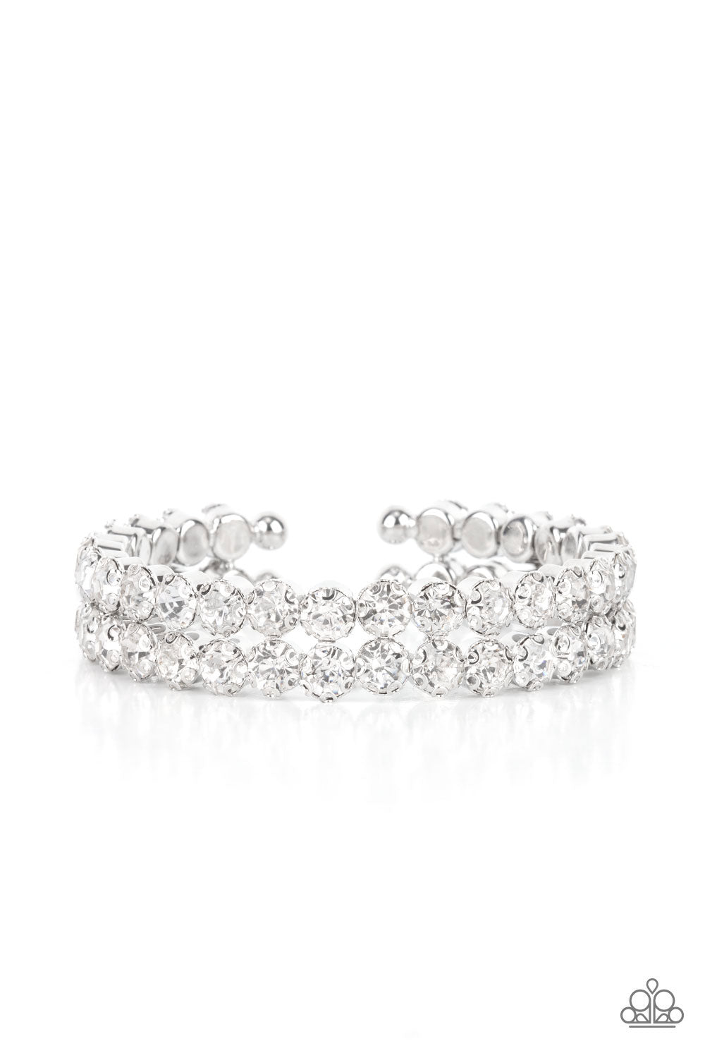 Megawatt Majesty - White Paparazzi Bracelet