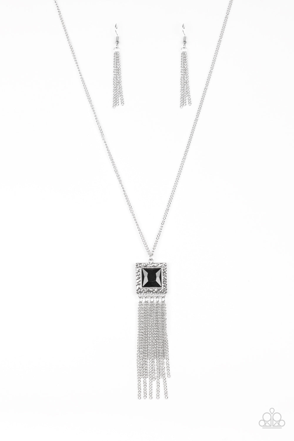 Paparazzi Shimmer Sensei - Black Necklac