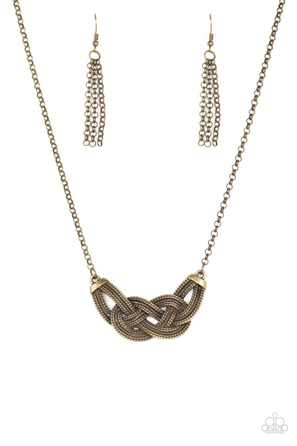 Paparazzi Nautically Naples - Brass Necklace