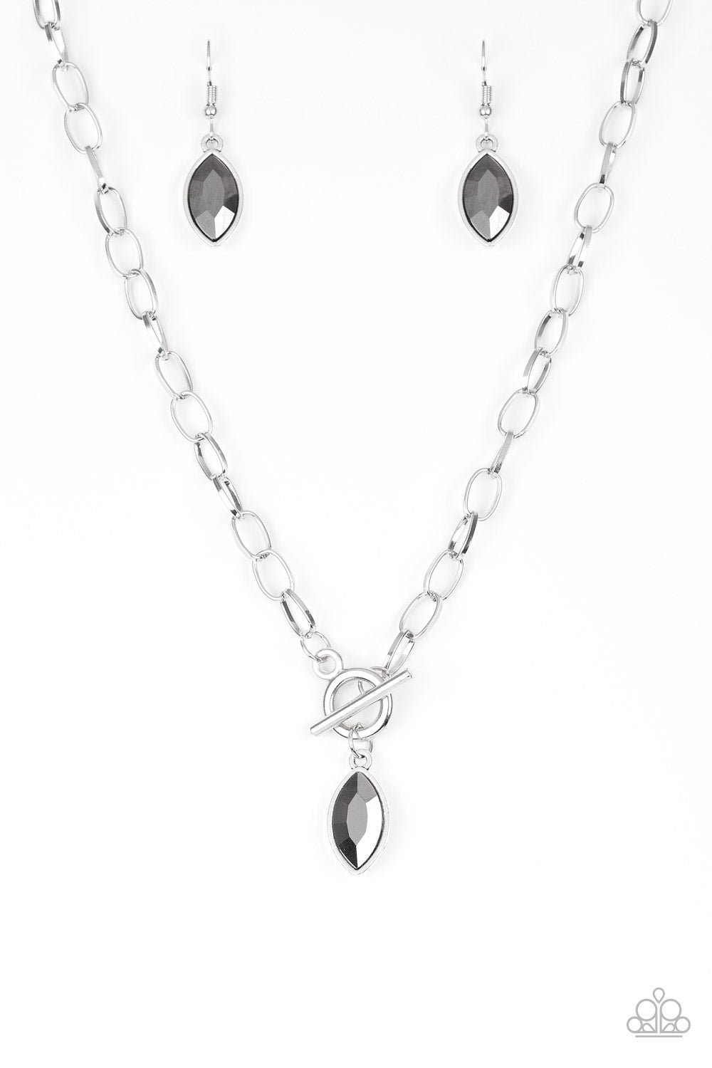 Paparazzi Club Sparkle - Silver Necklace