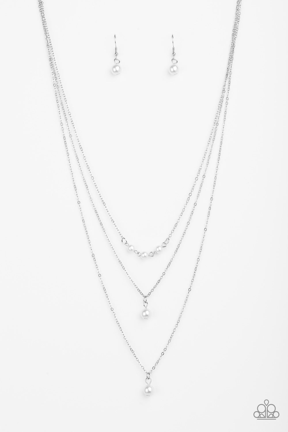 Paparazzi High Heels and Hustle - White Necklace