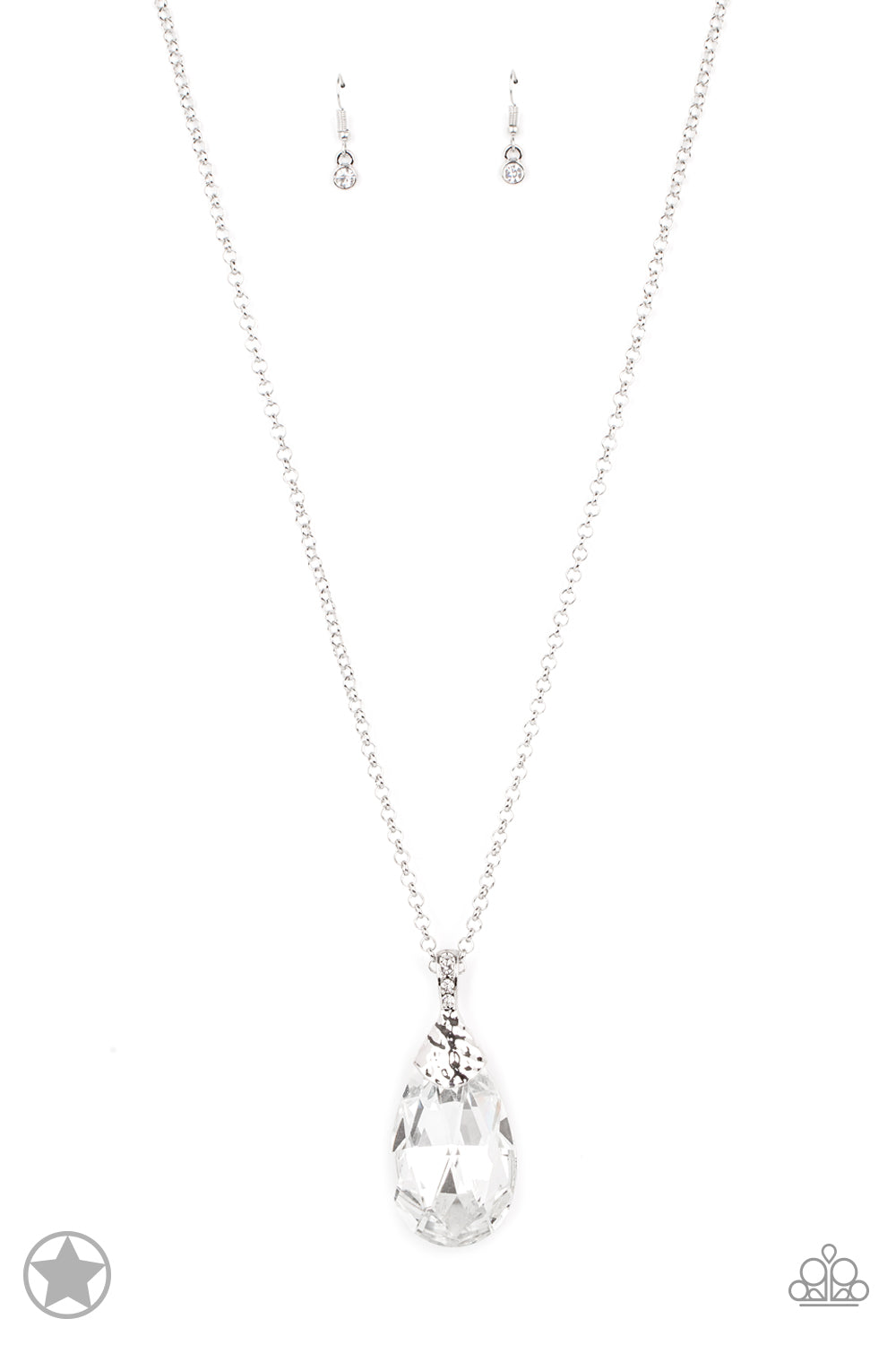 Paparazzi Spellbinding Sparkle - White Blockbuster Necklace