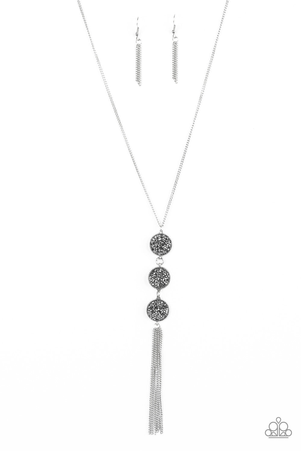 Paparazzi Triple Shimmer - Silver Necklace