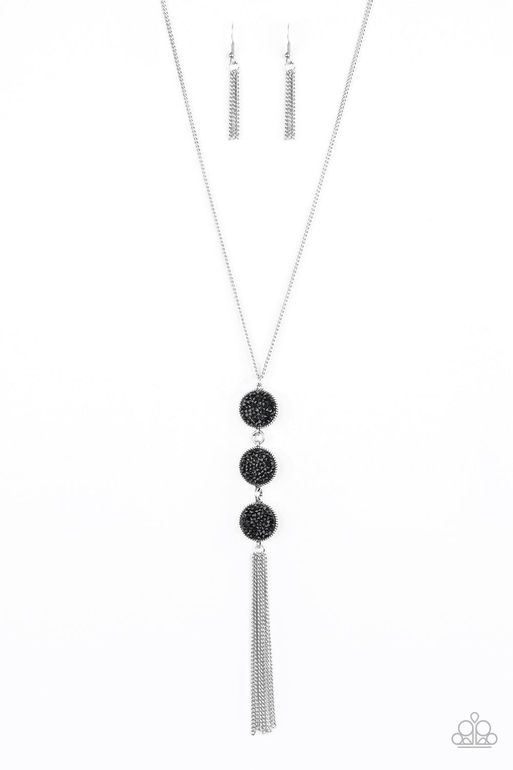 Paparazzi Triple Shimmer - Black Necklace