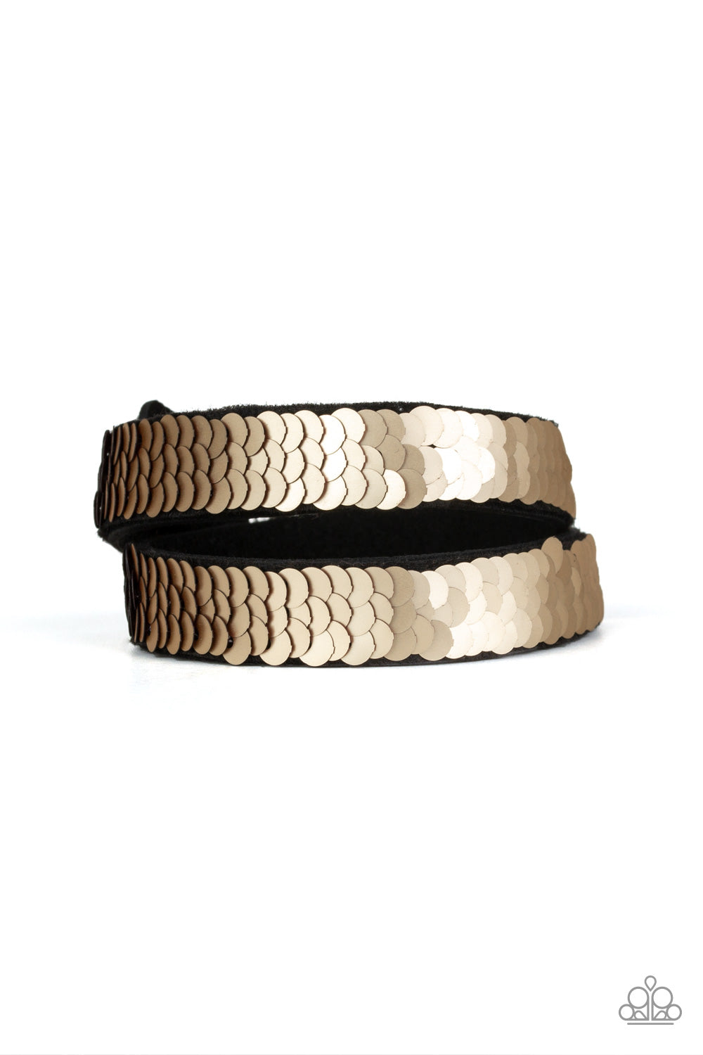 Paparazzi Under The SEQUINS - Brown Bracelet