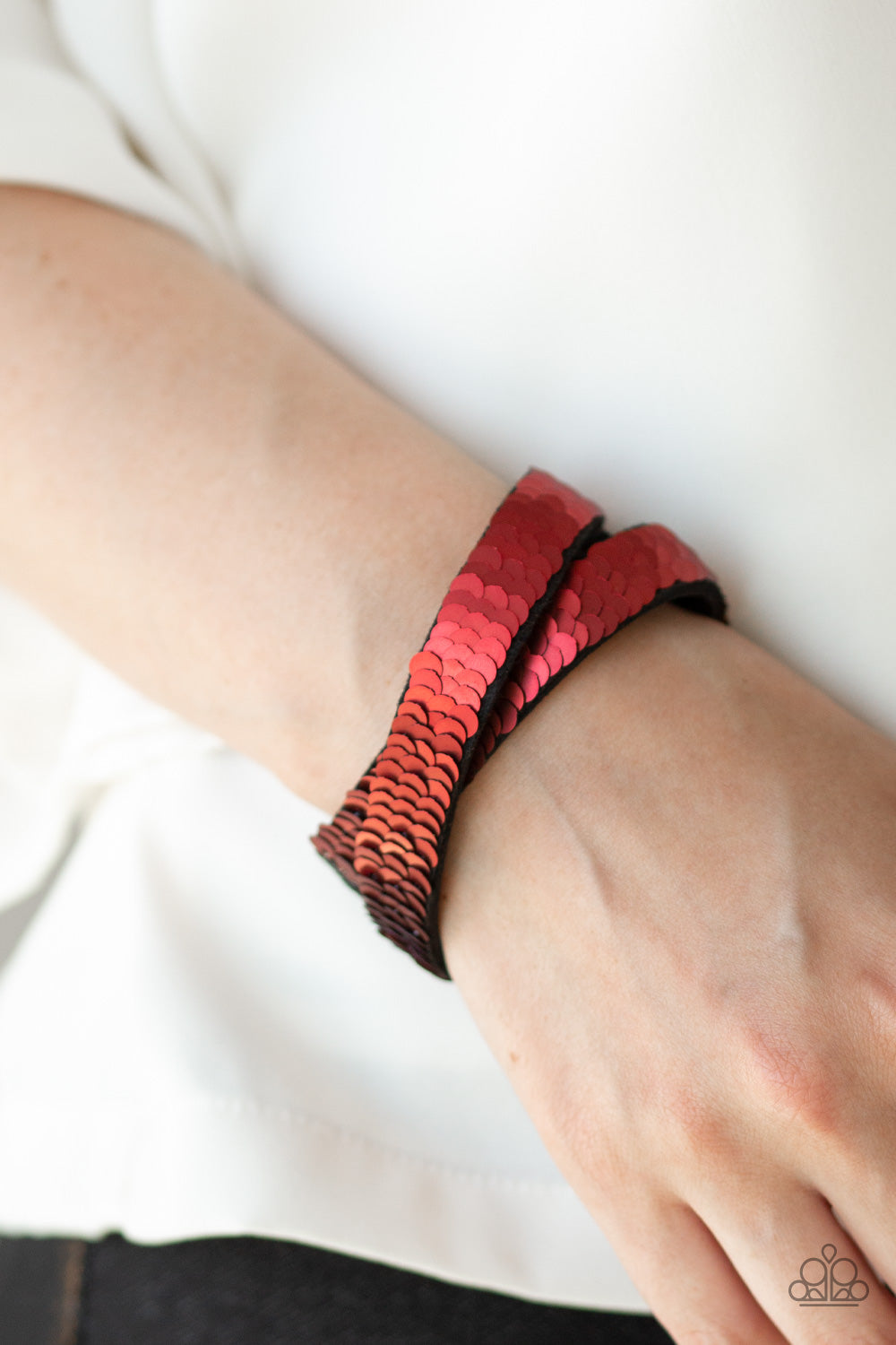 Paparazzi Under The SEQUINS - Brown Bracelet