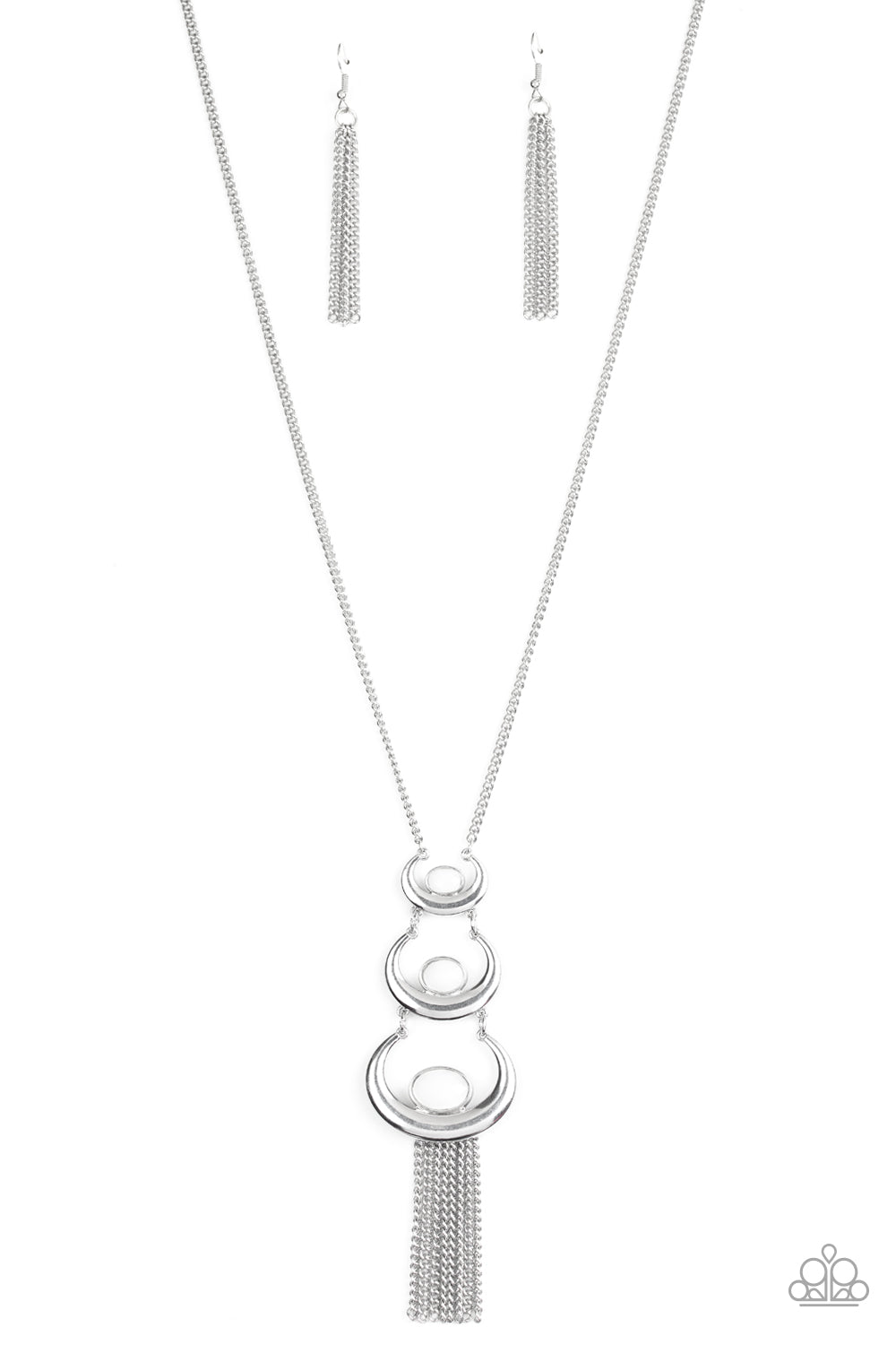 Paparazzi Accessories As MOON As I Can - White Necklace
