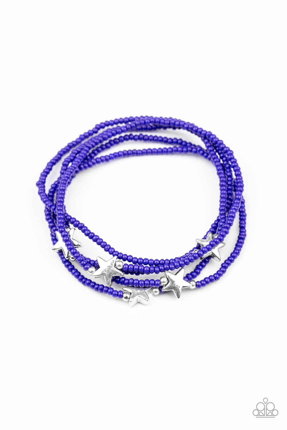 Paparazzi Pretty Patriotic - Blue Bracelet