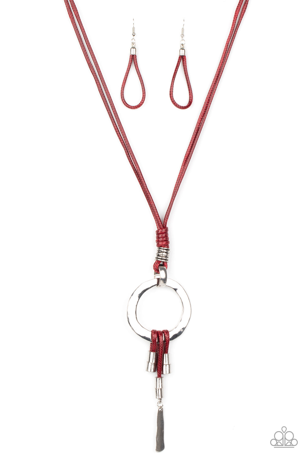 Paparazzi Tranquil Artisan - Red Necklace