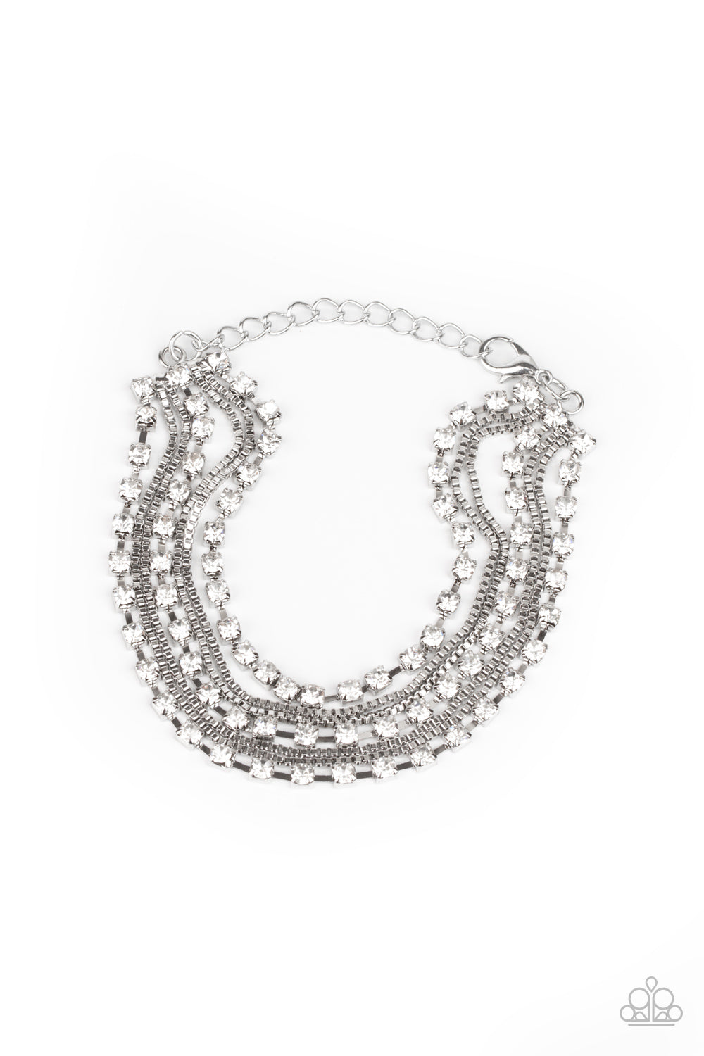Paparazzi That's a Smash! - White Necklace