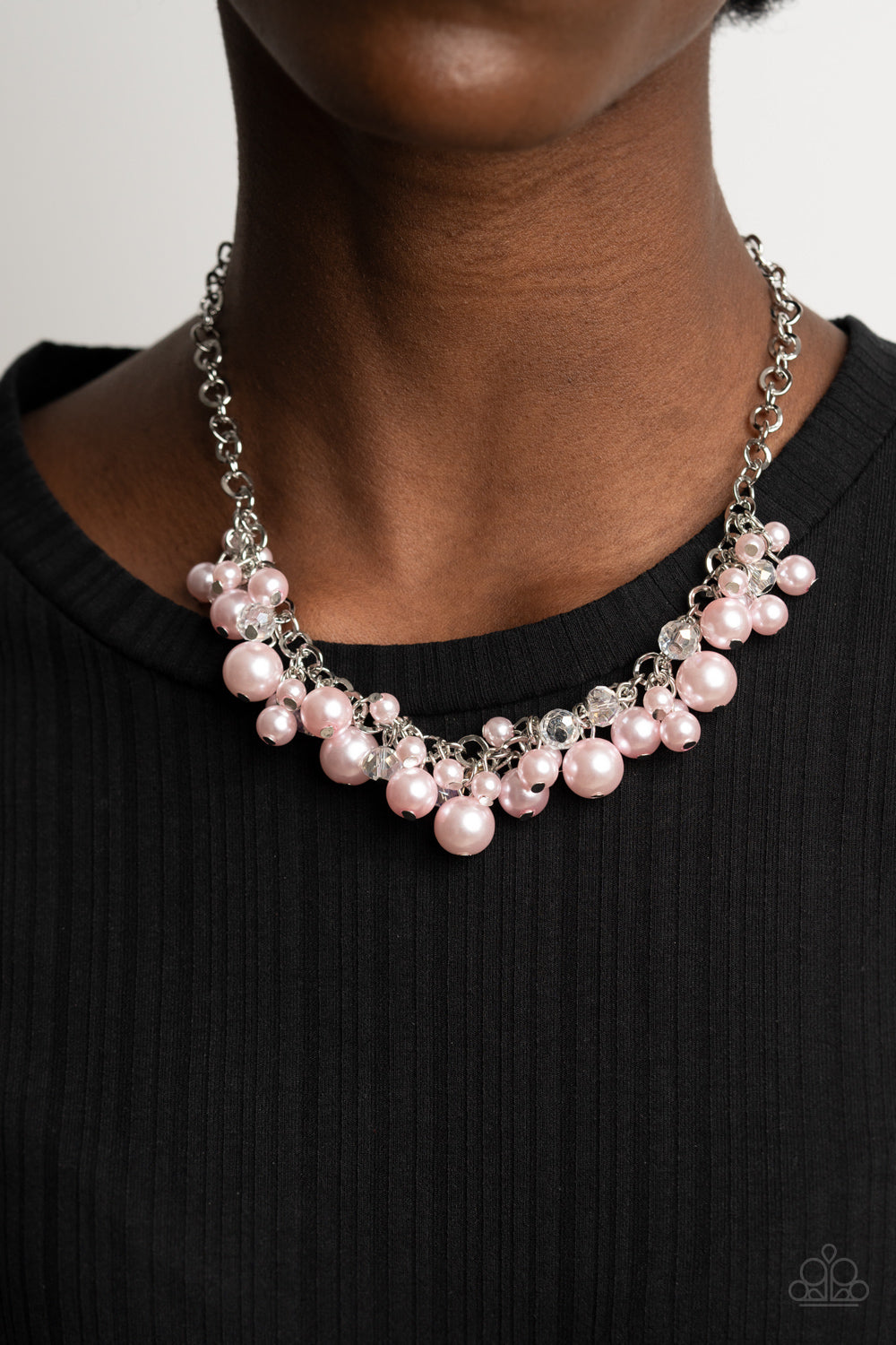 Positively PEARL-escent - Pink Pearl Paparazzi Necklace
