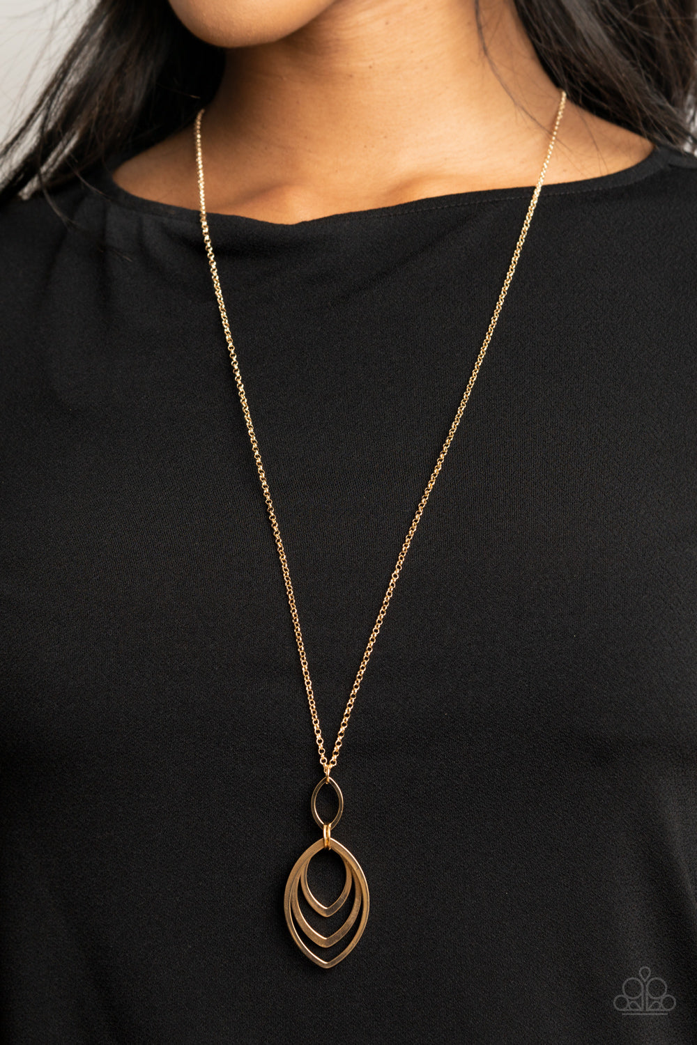 Paparazzi Dizzying Definition - Gold Necklace