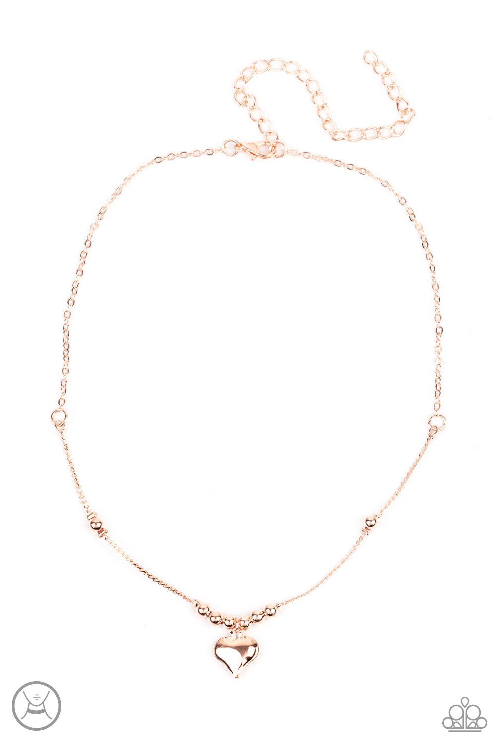 Paparazzi Casual Crush - Rose Gold Necklace
