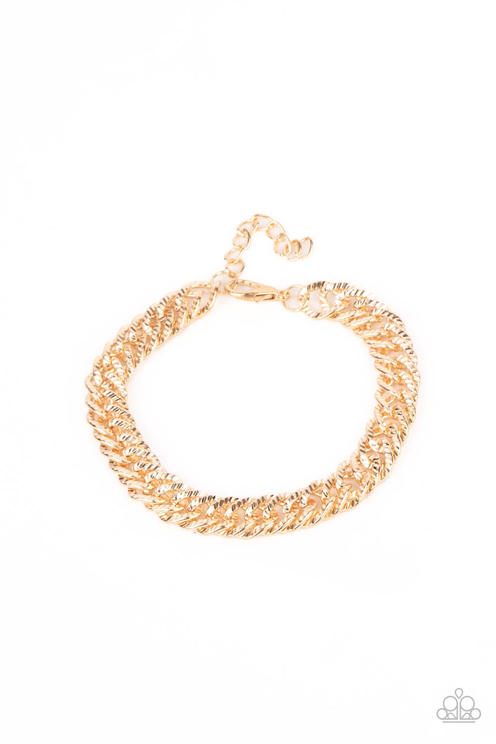 On The Up and UPPERCUT - Gold Paparazzi Bracelet