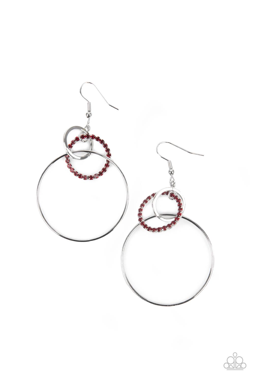 Paparazzi In An Orderly Fashion - Red Earring