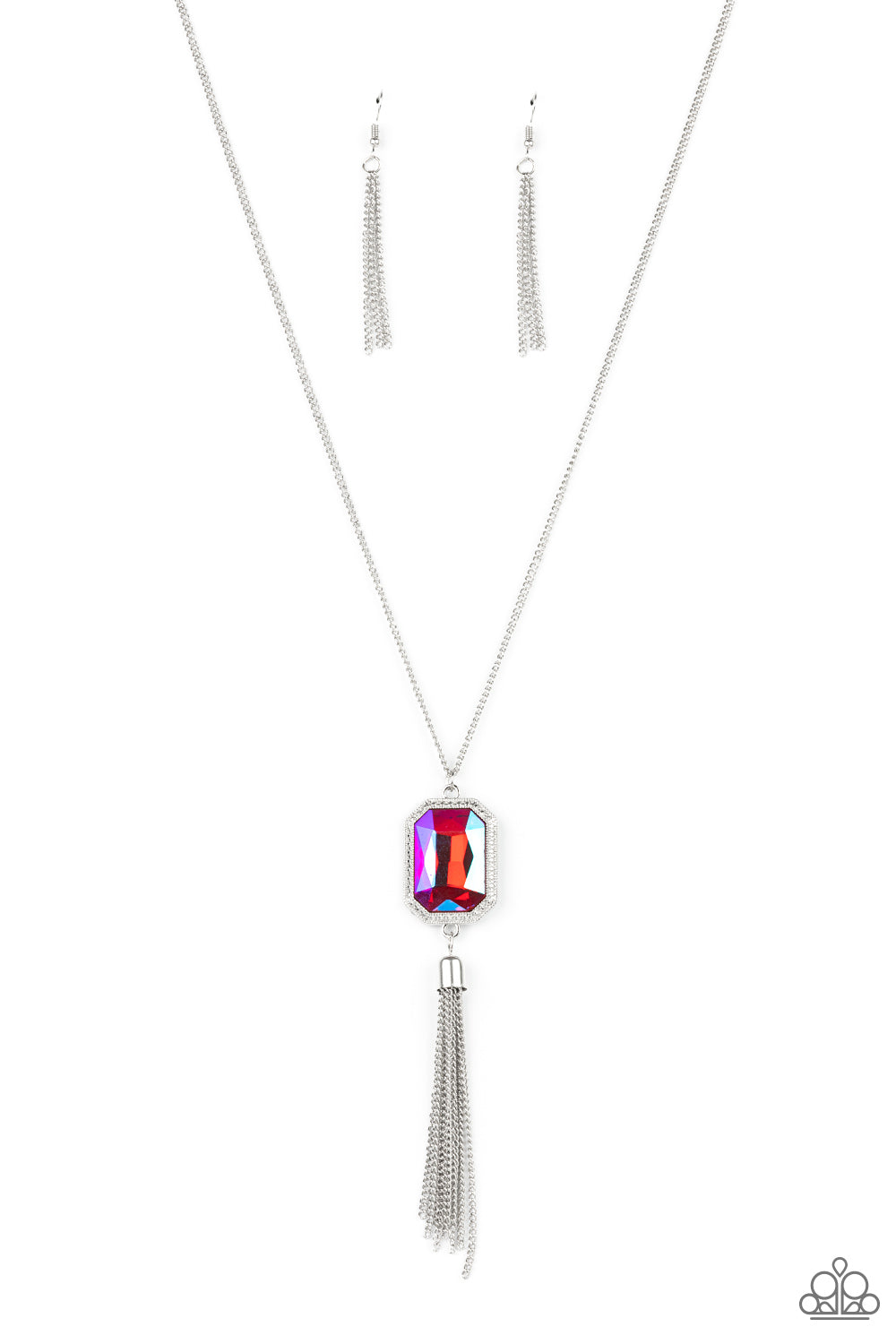 Blissed Out Opulence - Pink Iridescent Paparazzi Necklace