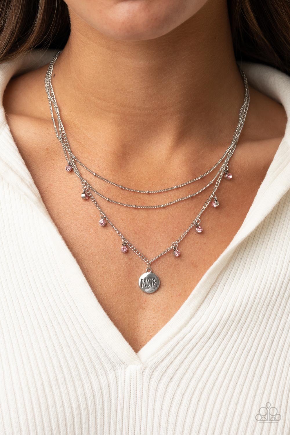 Paparazzi Ode To Mom - Pink Necklace