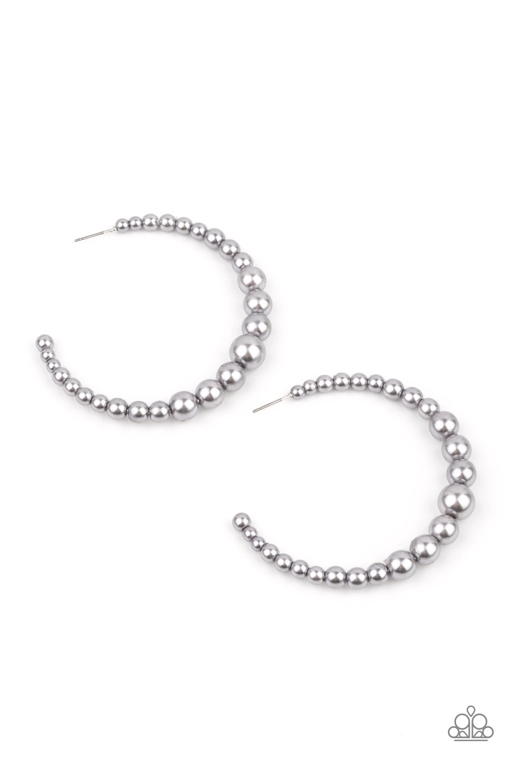 Paparazzi Glamour Graduate - Silver Earrings