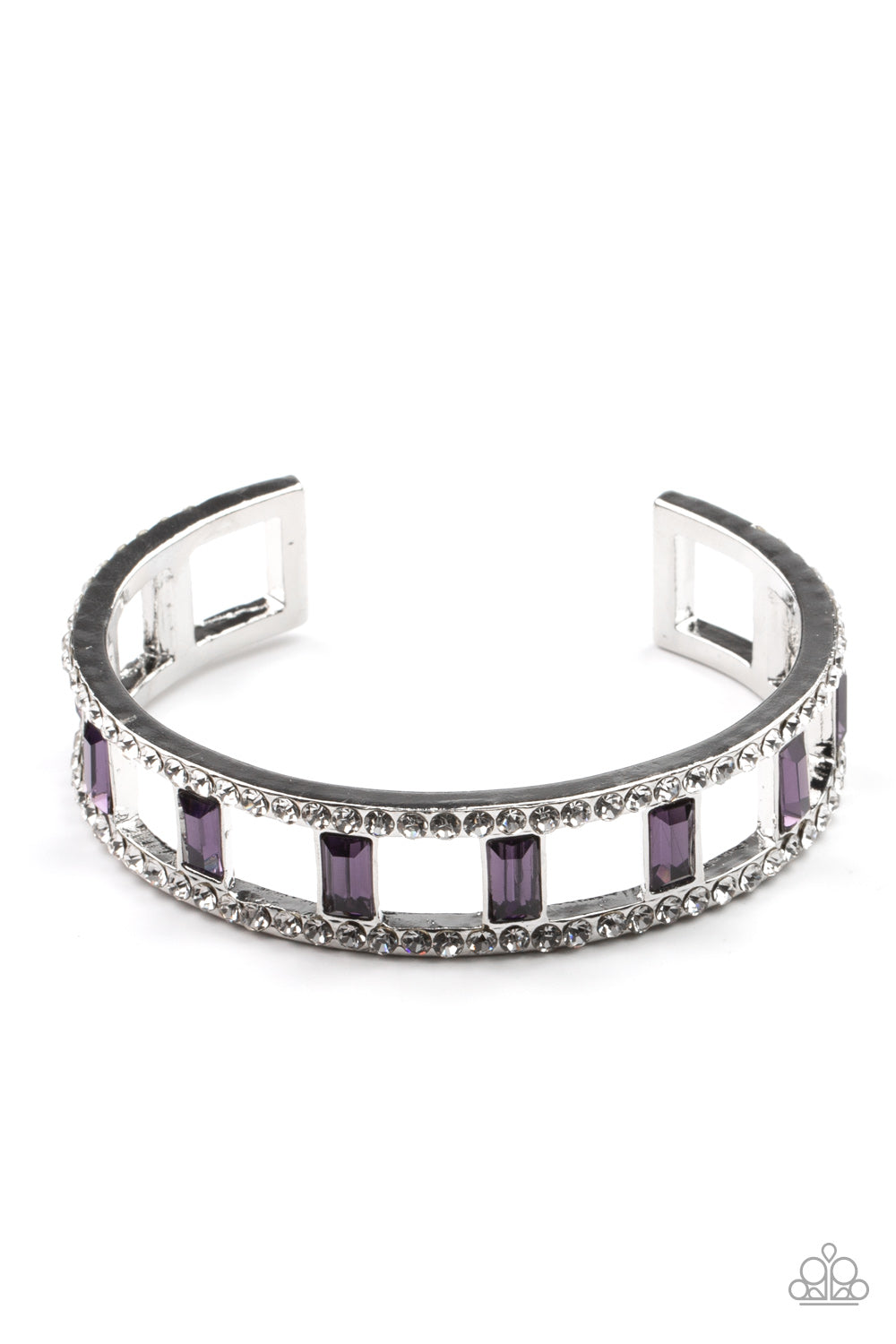 Paparazzi Industrial Icing - Purple Paparazzi Bracelet