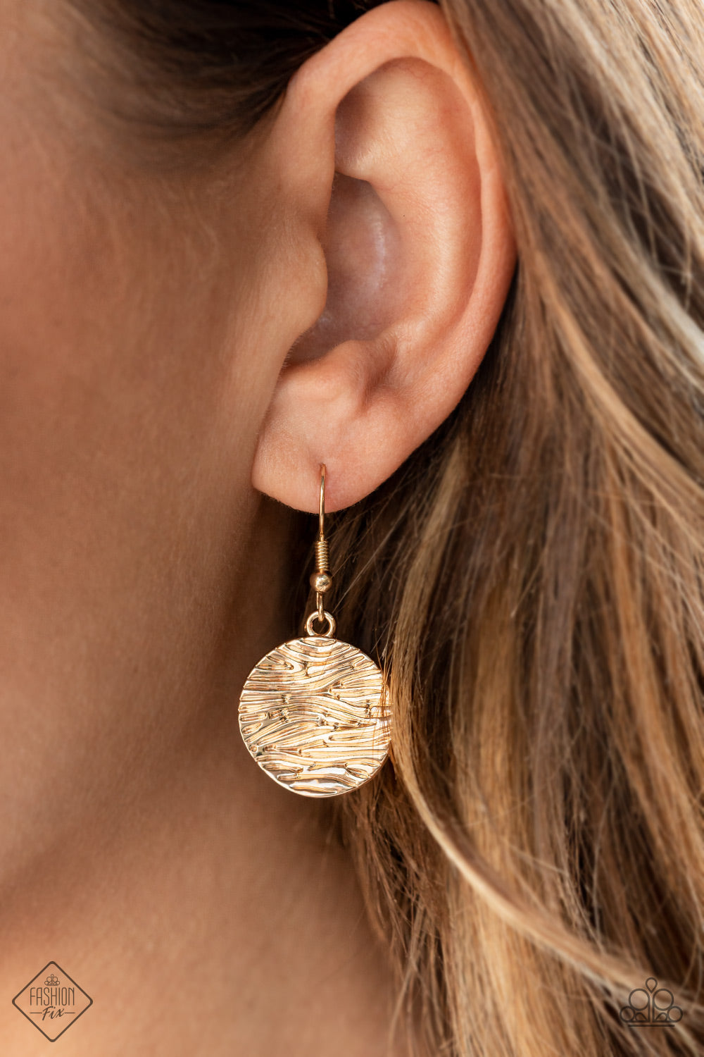 Circulating Shimmer - Gold Paparazzi Necklace