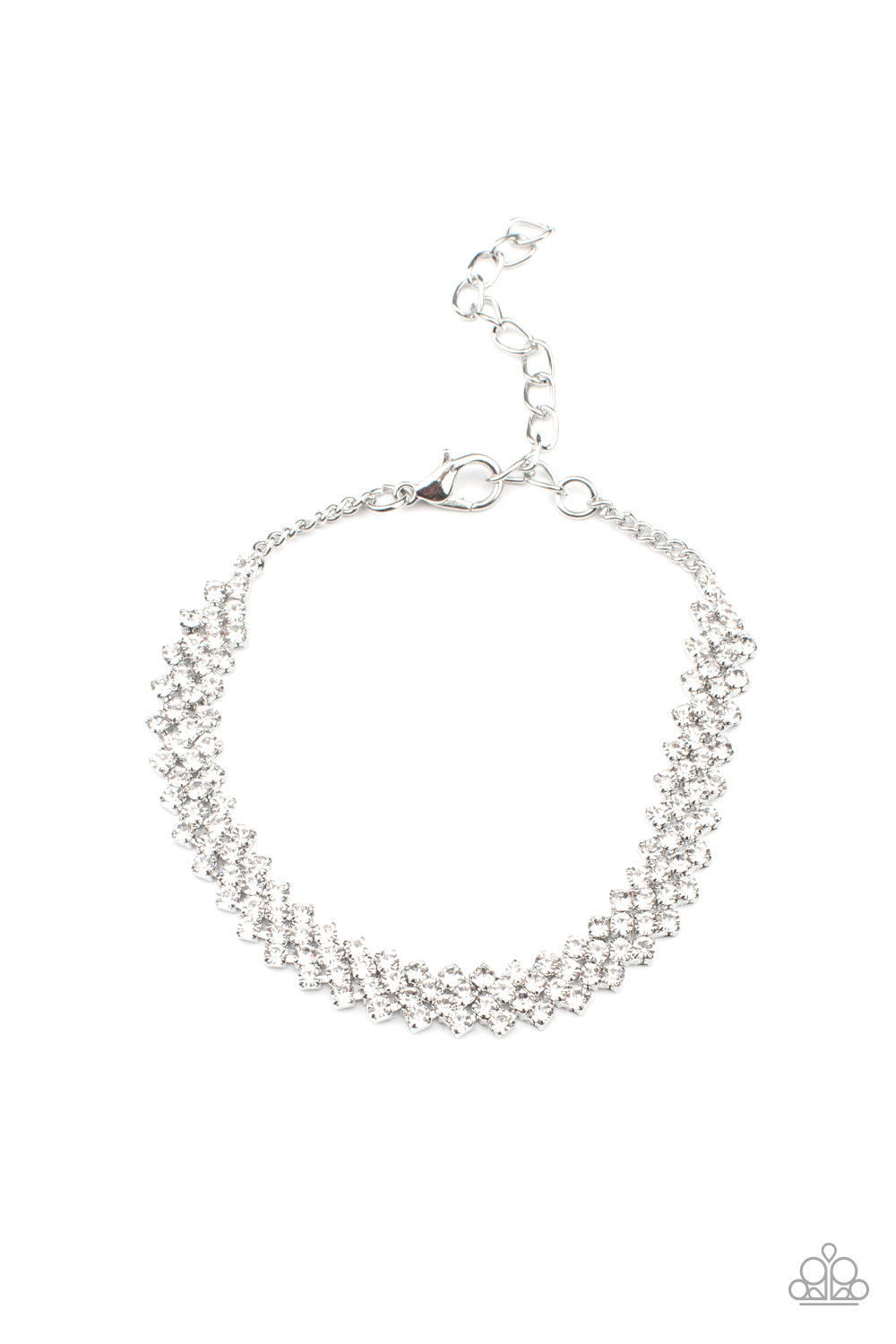 Chicly Candescent - White Paparazzi  Bracelet