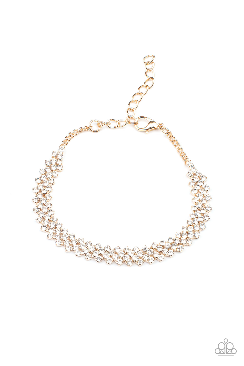 Paparazzi Chicly Candescent - Gold Paparazzi Bracelet
