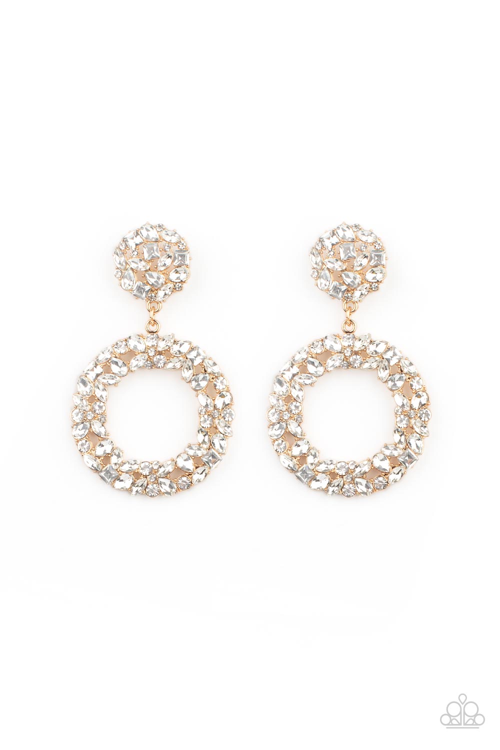 Party Ensemble - Gold Paparazzi Earrings