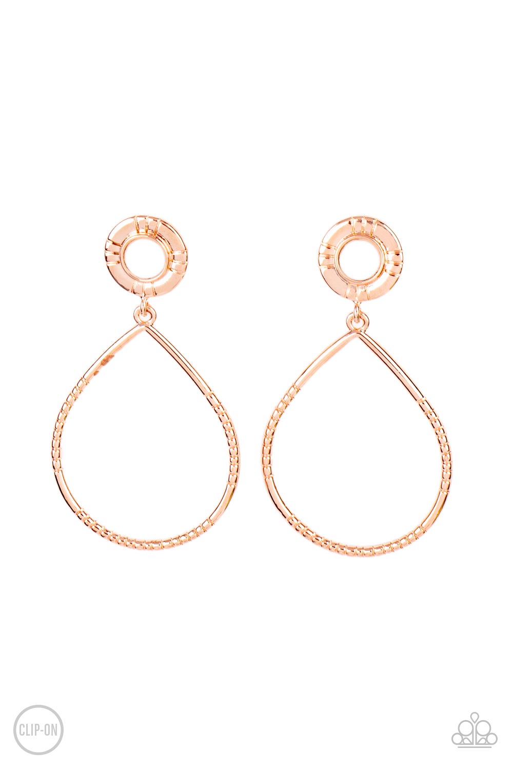 Fairytale Finish - Copper Paparazzi Earrings