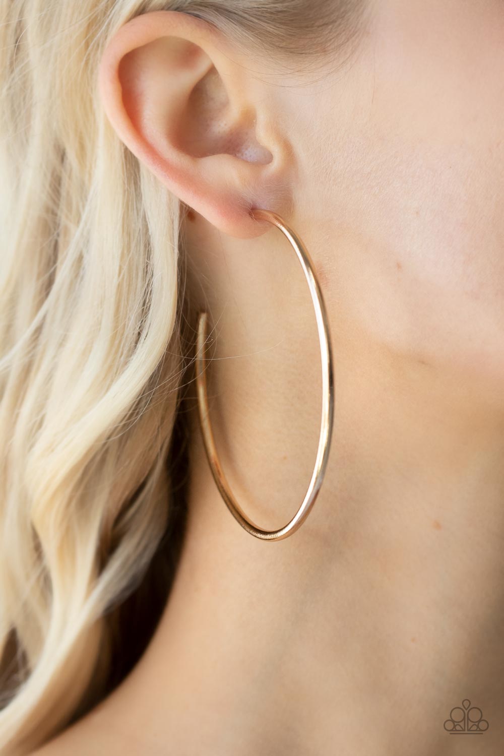 Mega Metro - Gold Paparazzi Earrings