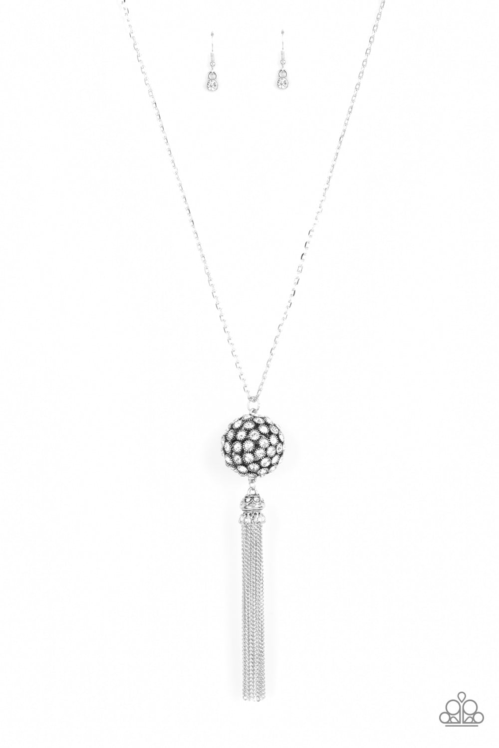 Rhinestone Revolution - White Paparazzi Necklace