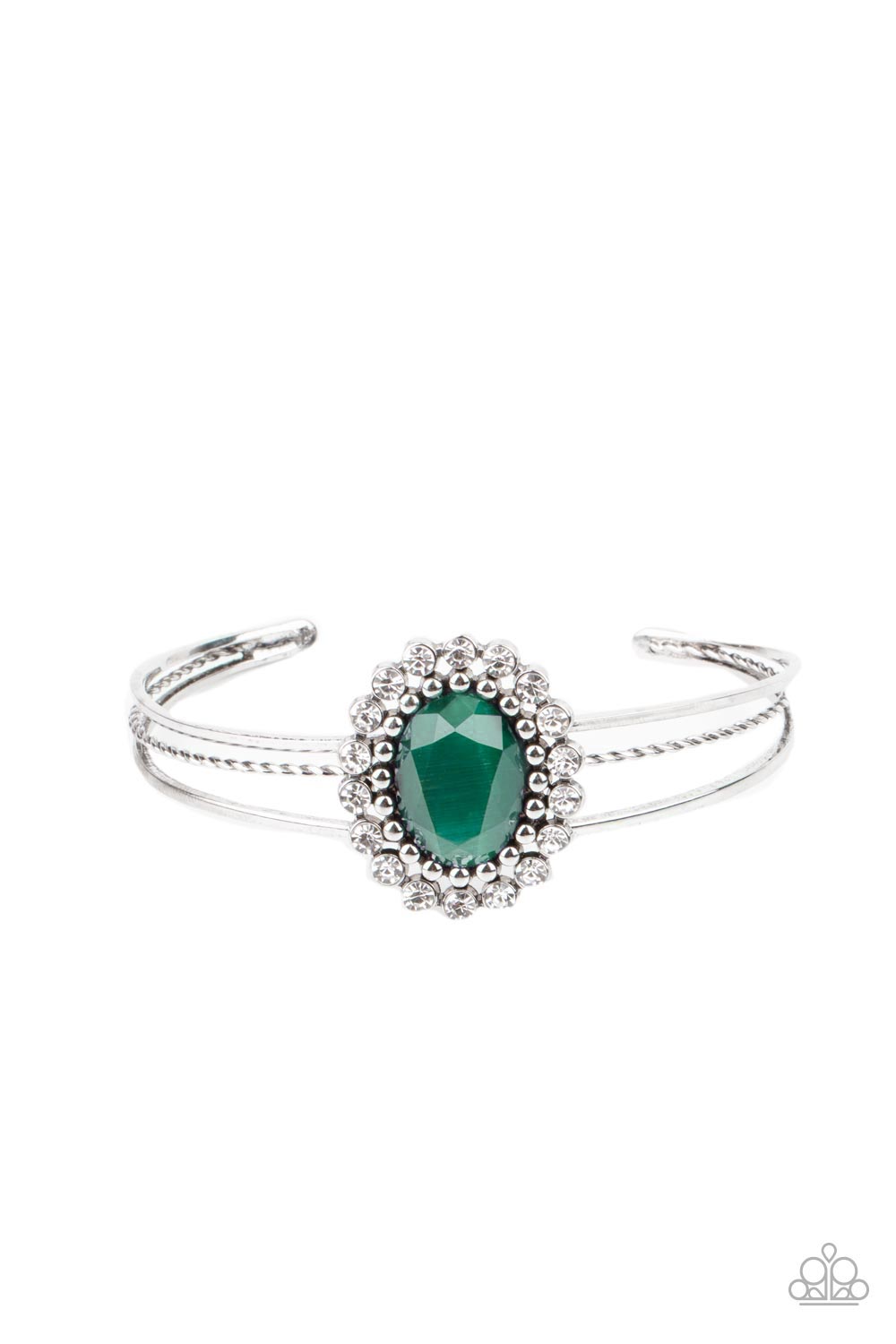 Prismatic Flower Patch - Green Paparazzi Bracelet