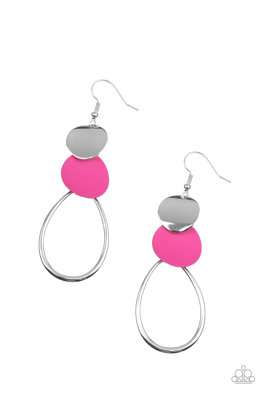Retro Reception - Pink Paparazzi Pink Earring