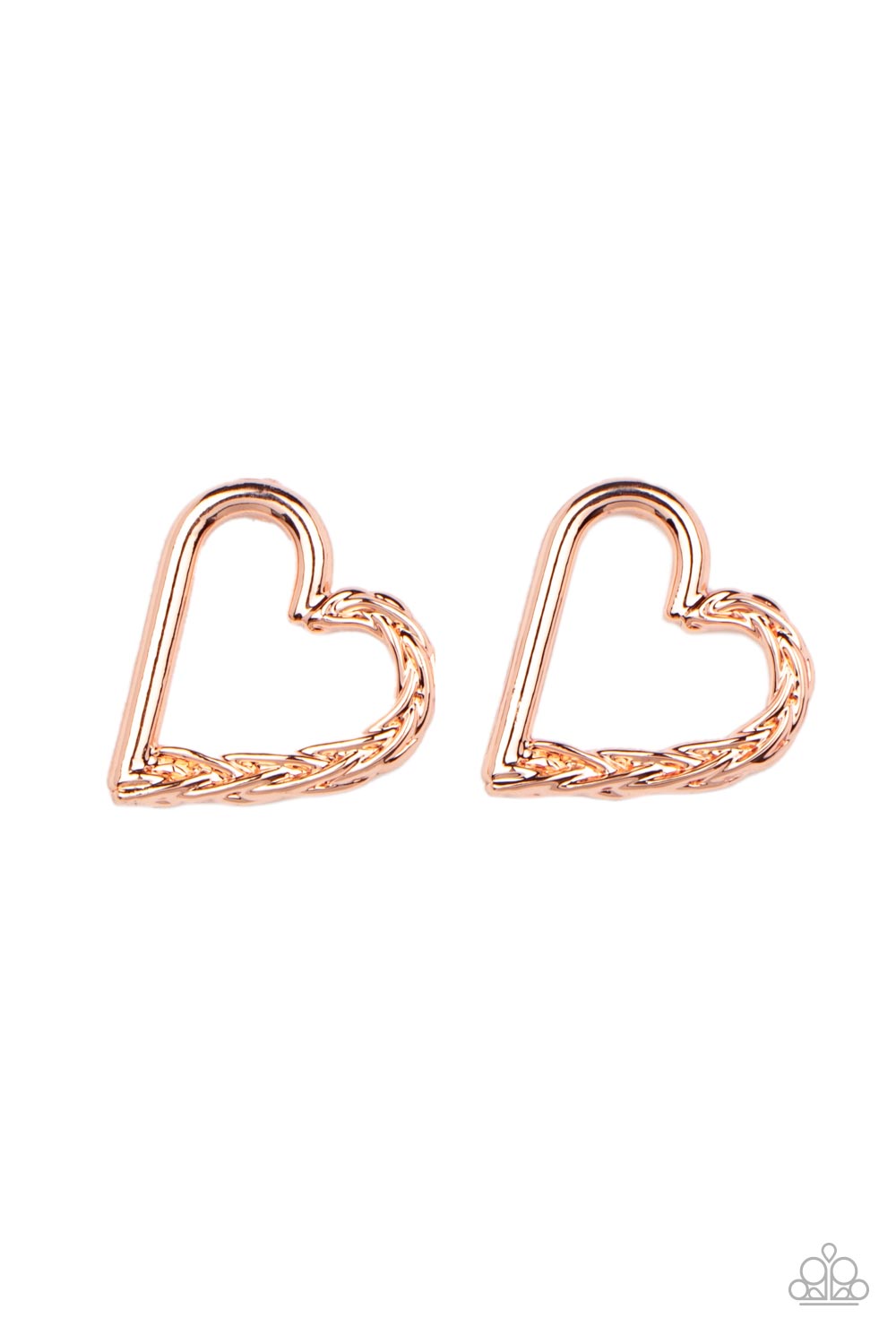 Cupid, Who? - Copper Paparazzi Earrings