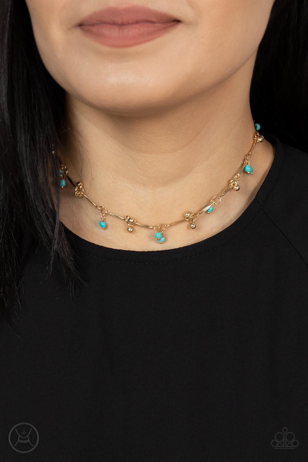 Sahara Social - Gold Paparazzi Necklace
