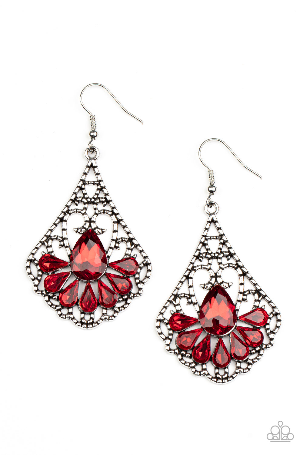 Exemplary Elegance - Red Paparazzi Earrings