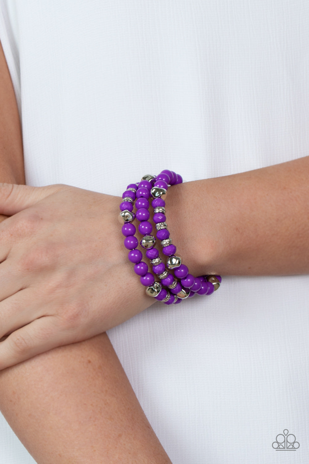 Vibrant Verve - Purple  Paparazzi Bracelet