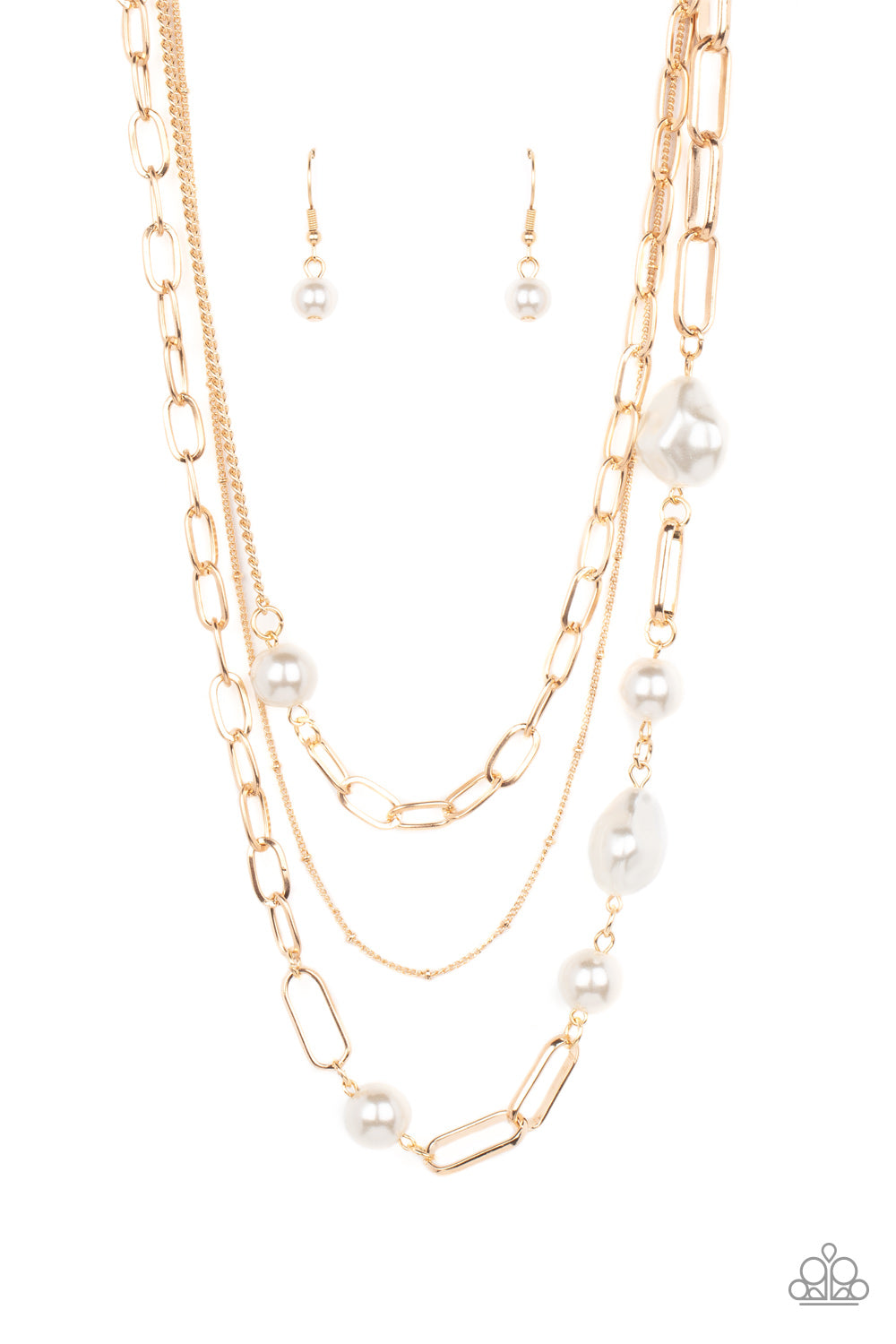 Modern Innovation - Gold Paparazzi Necklace