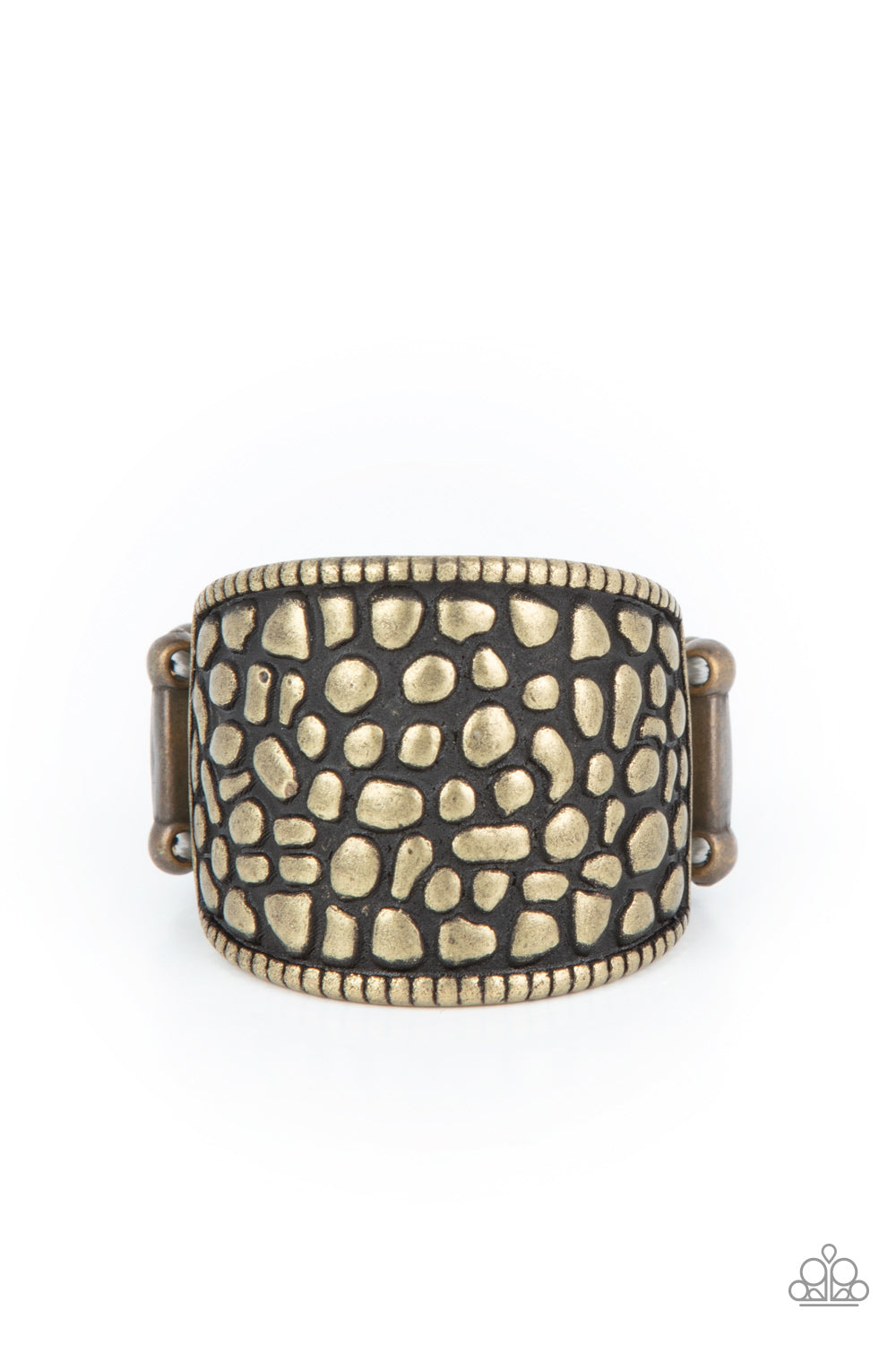 Dotted Decorum - Brass Paparazzi Ring