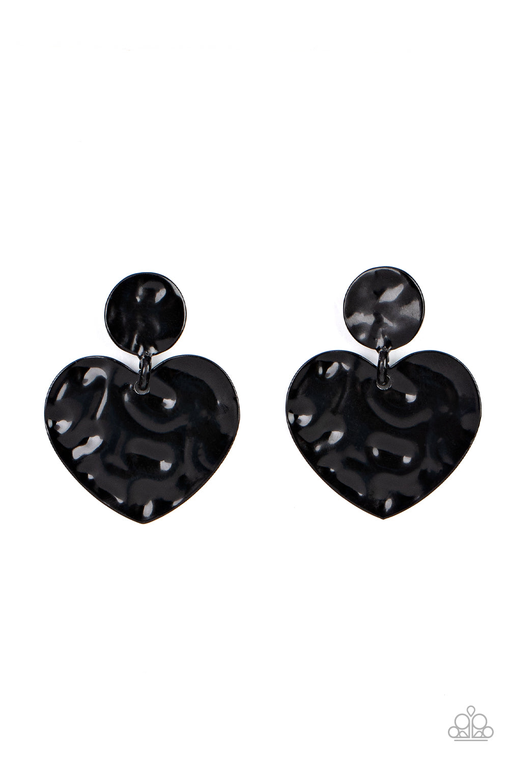 Just a Little Crush - Black Paparazzi Earrings