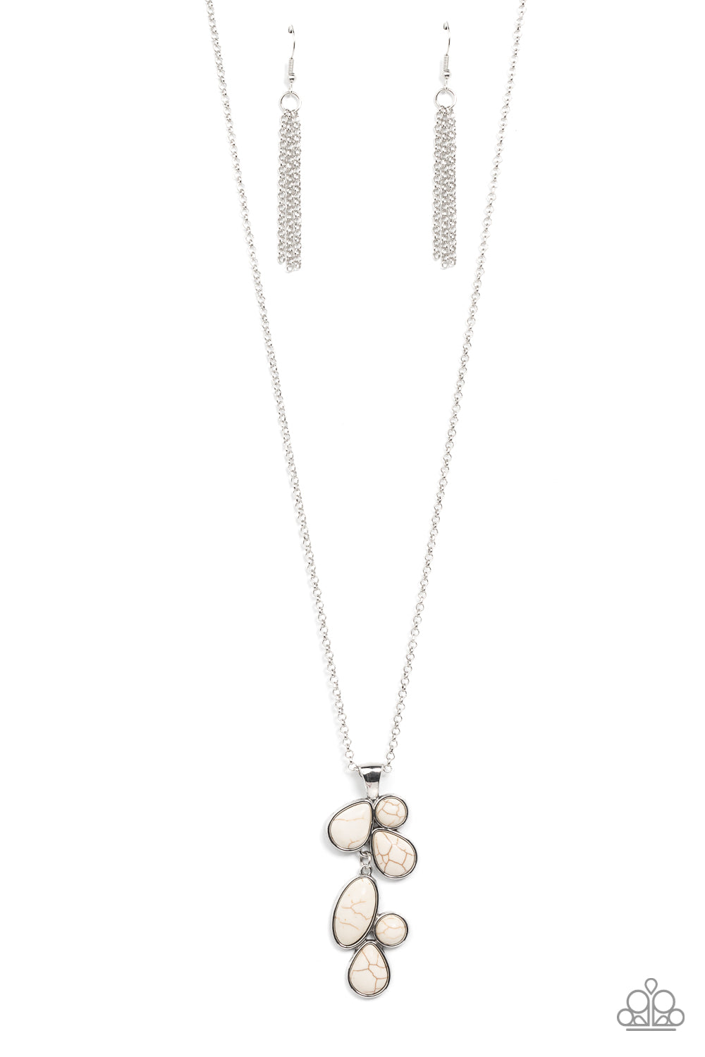 Wild Bunch Flair - White Paparazzi Necklace