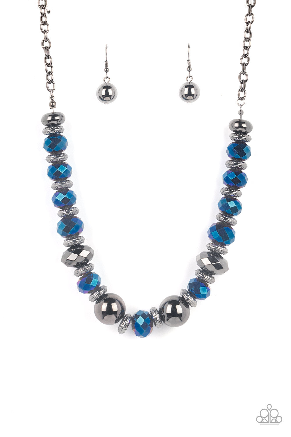 Interstellar Influencer - Blue Paparazzi Earrings