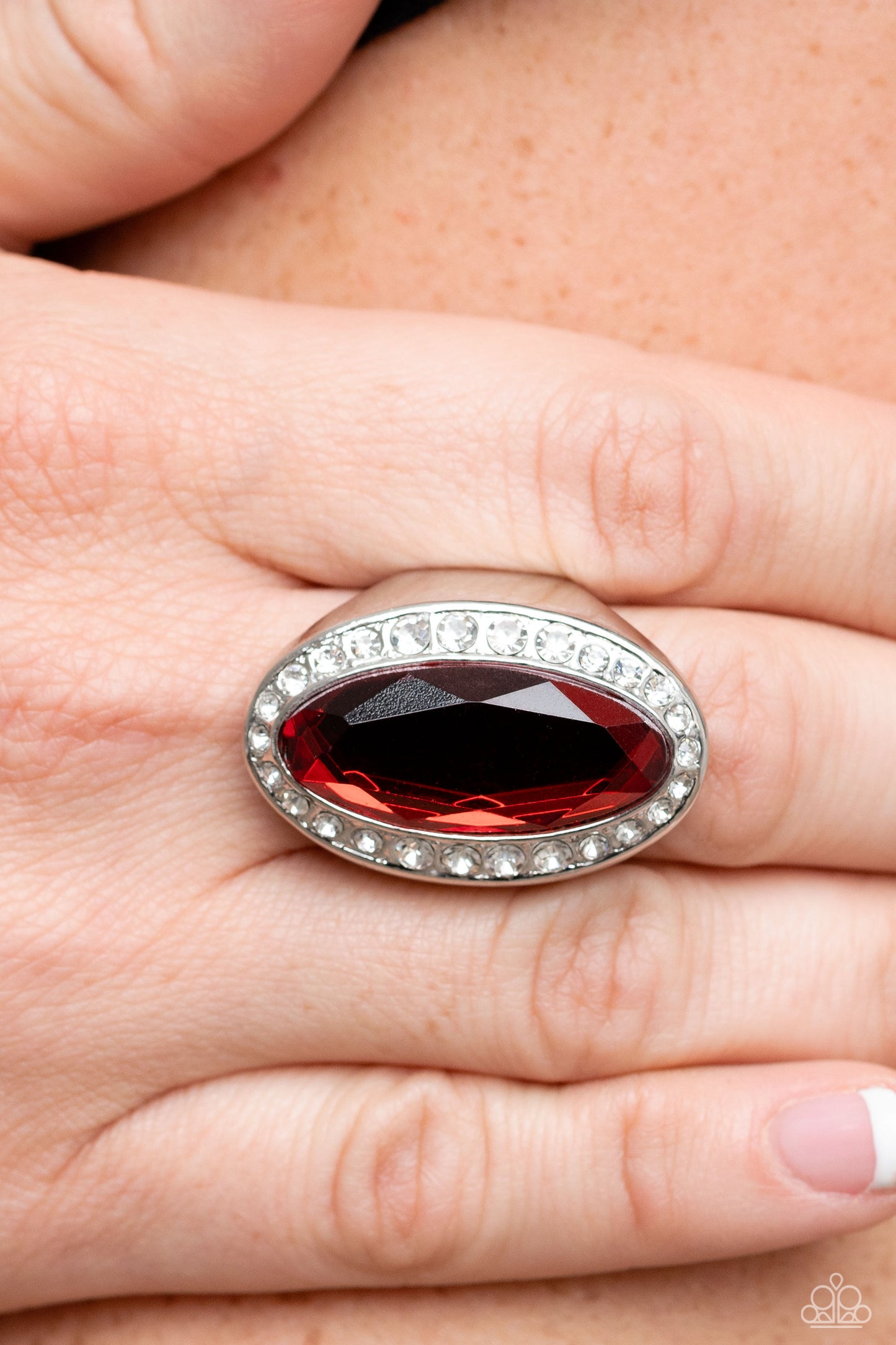 Believe in Bling - Red Paparazzi Ring