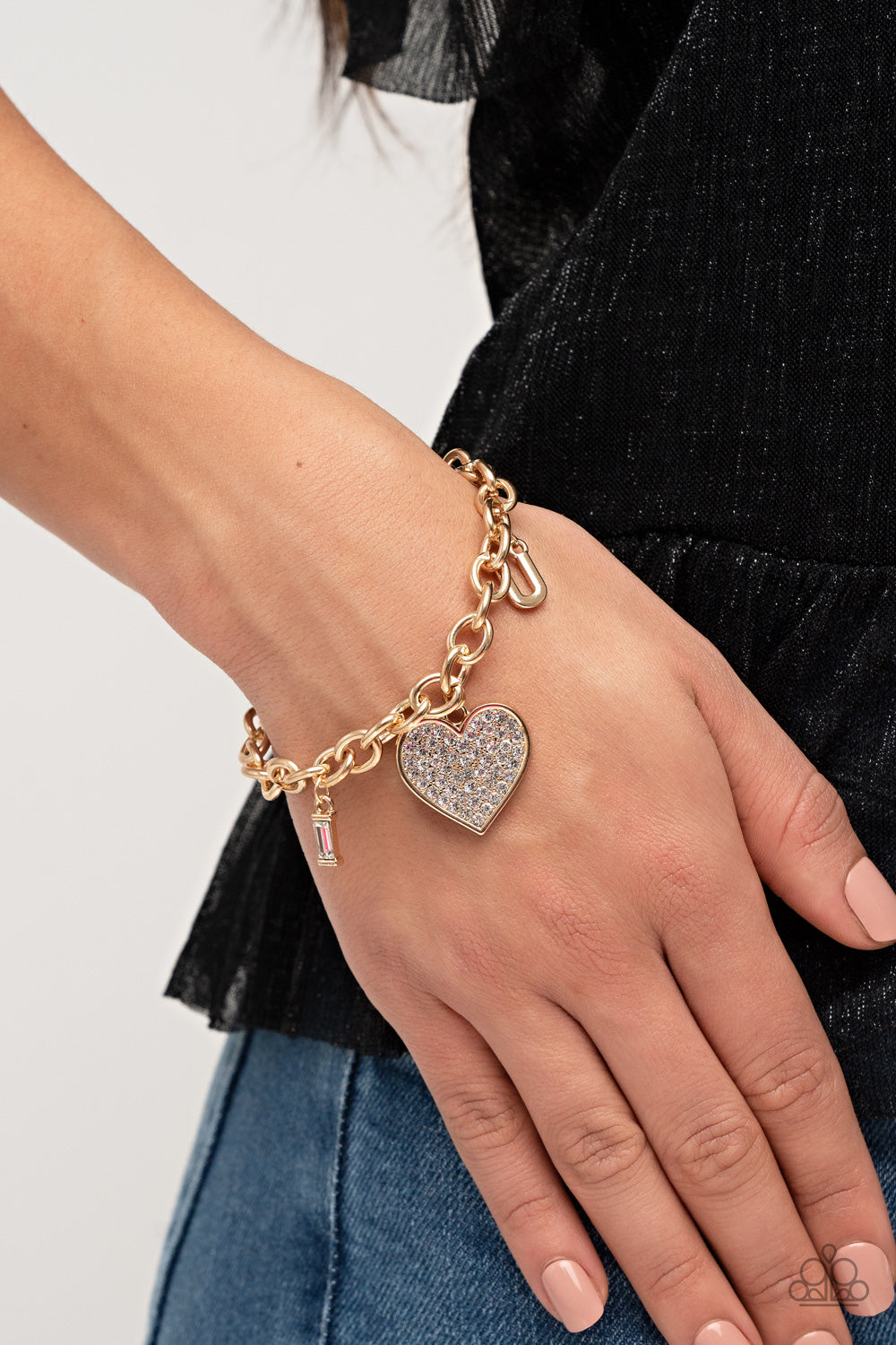 Declaration of Love - Gold Paparazzi Bracelet