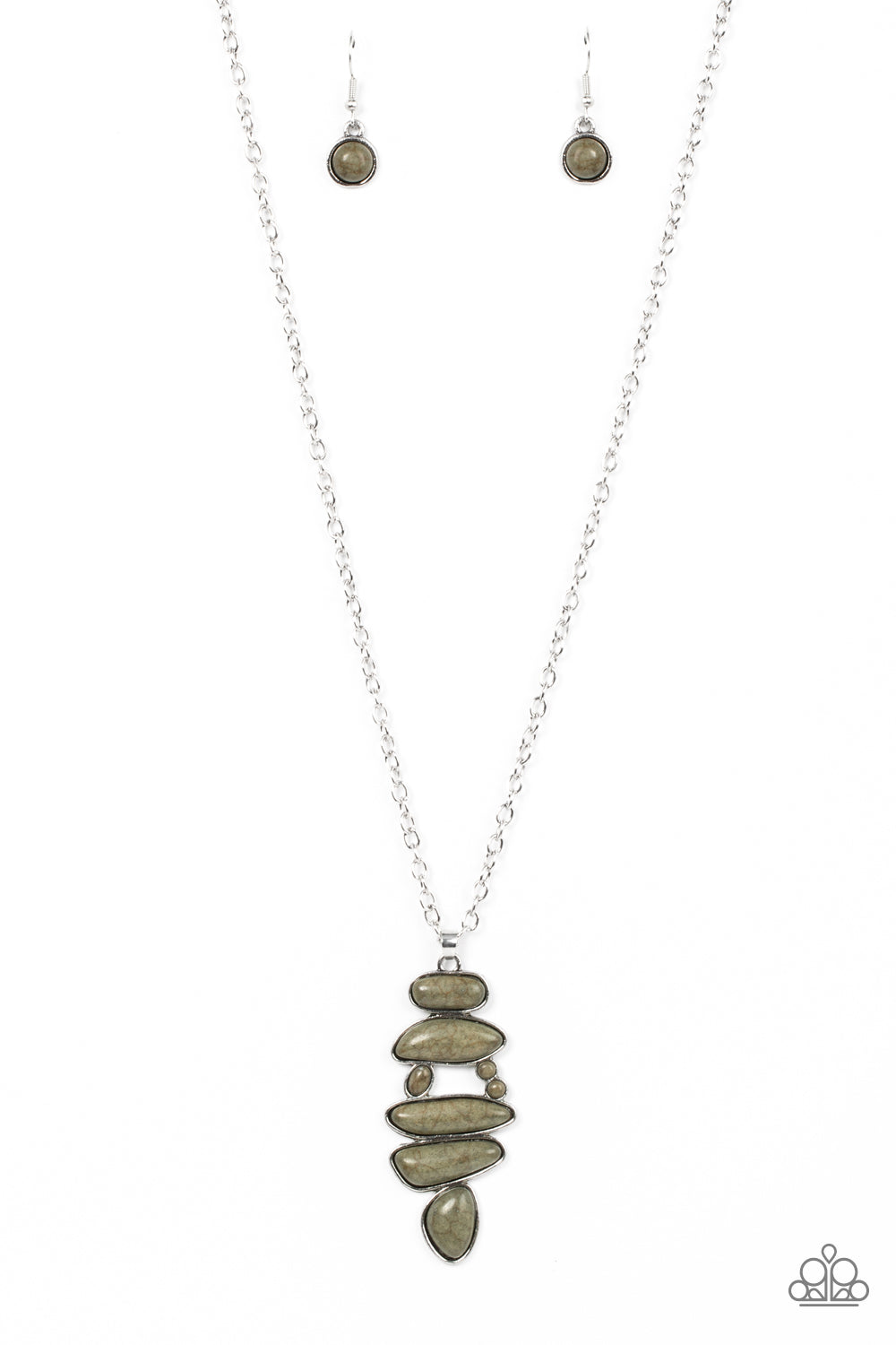 Mojave Mountaineer - Green Paparazzi Necklace