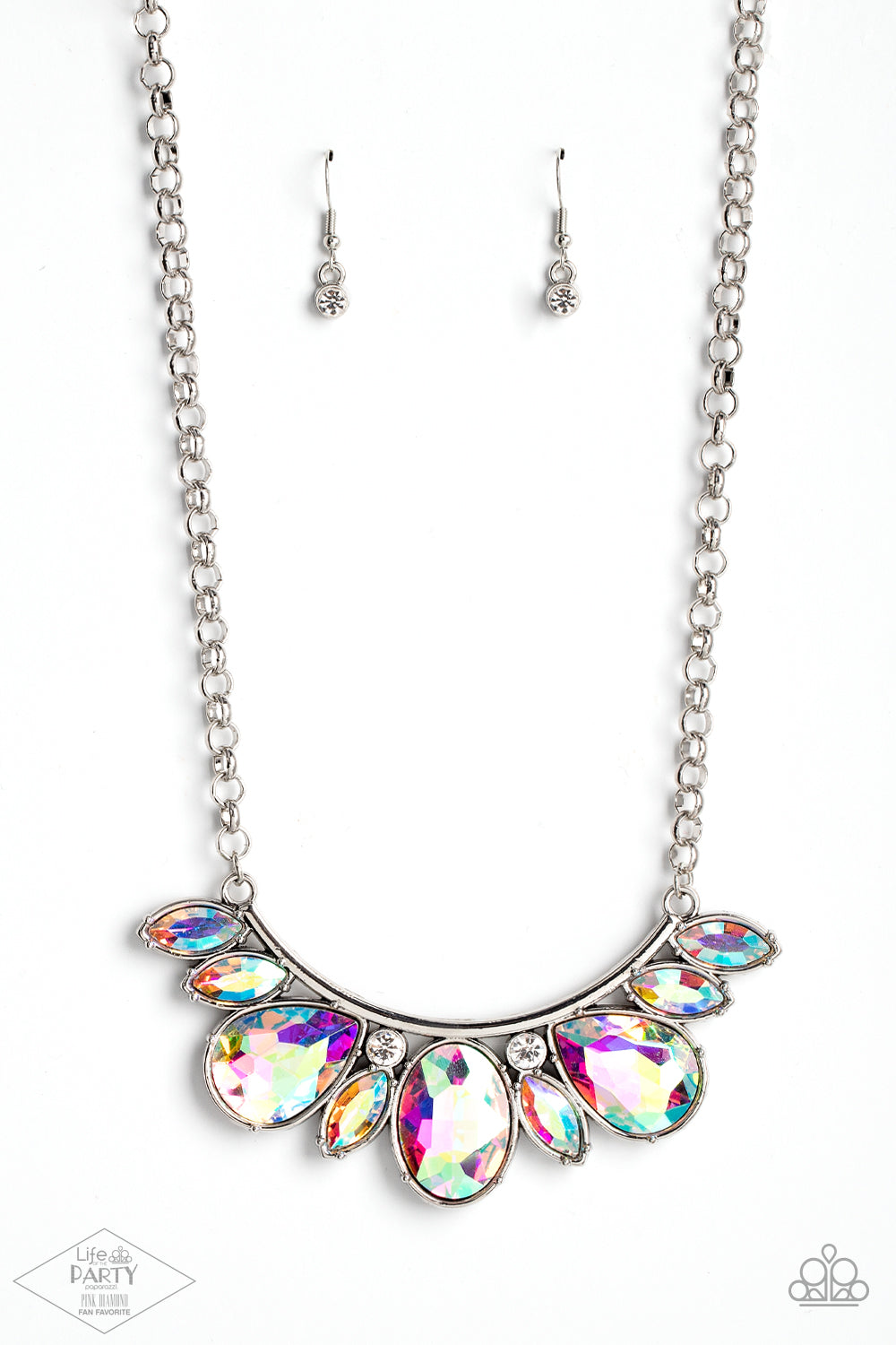 PINK DIAMOND EXCLUSIVE Never SLAY Never - Multi Iridiscent Necklace