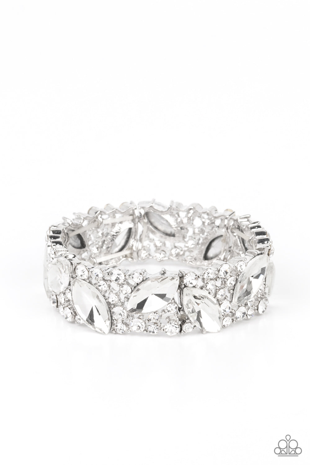 Full Body Chills - White Paparazzi Bracelet